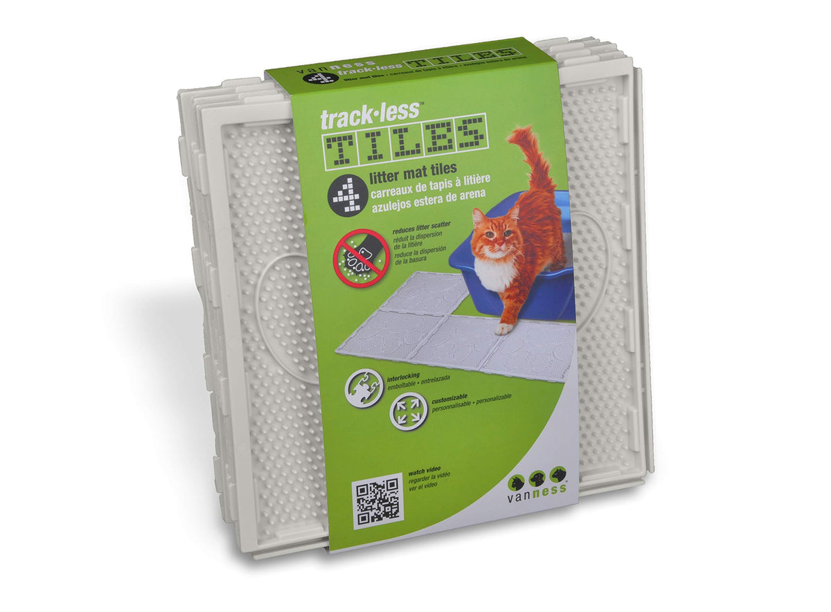 4-Tile Trackless Cat Litter Mat System